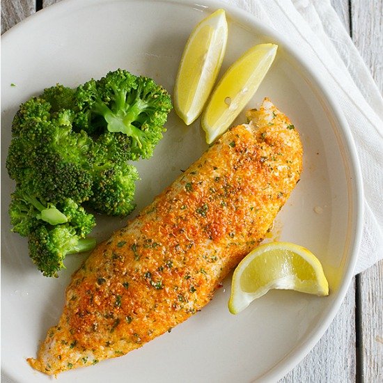 Parmesan Crusted Tilapia