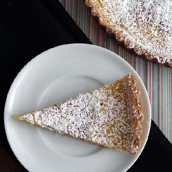 Meyer Lemon Tart with Lavender