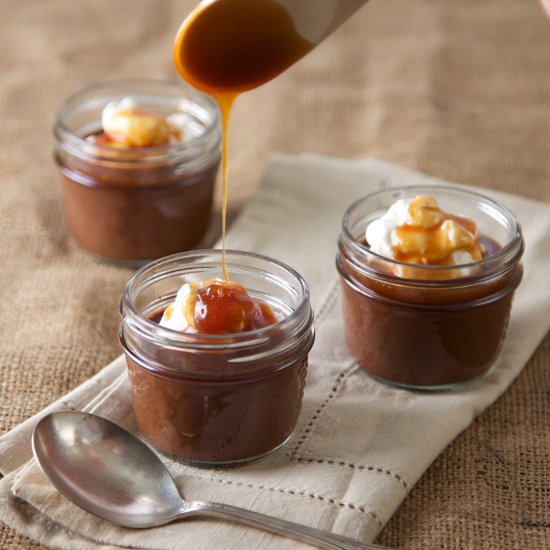 Choc & Blood Orange Pots de Creme