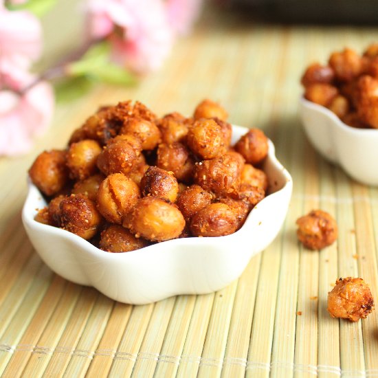 Roasted Chickpeas with Indian spice