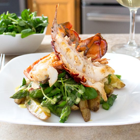 Grilled Lobster & Watercress Salad