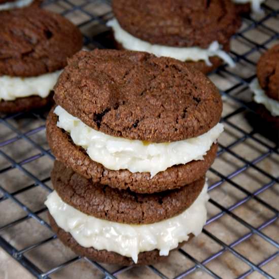 Coconut Candy Sandwich Cookies