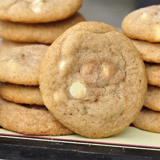 White Chocolate Snickerdoodles