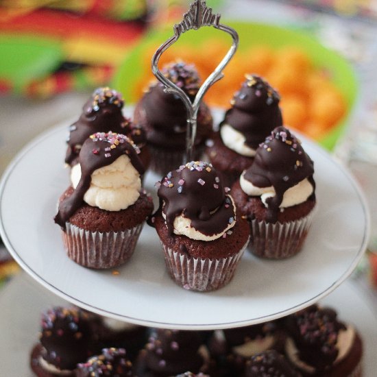 Chocolate Bomb Cupcakes