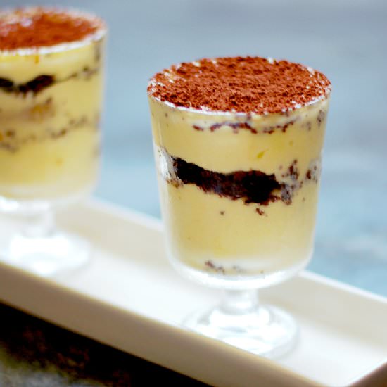 Tiramisu in a glass