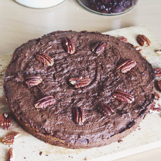 Chocolate Protein Brownie Cake