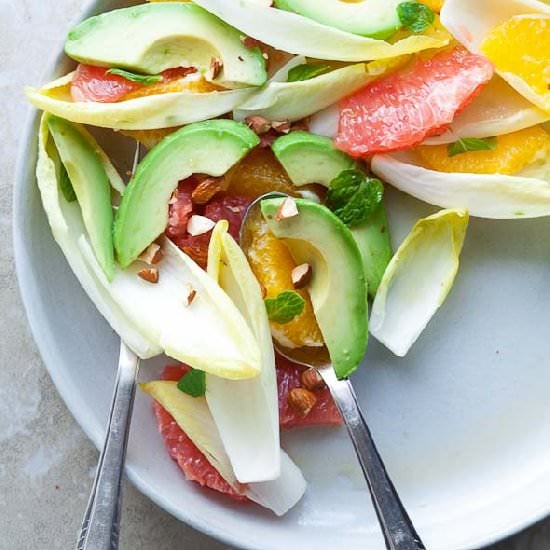 Citrus Endive Avocado Salad