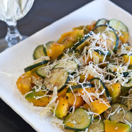 Sautéed Zucchini, Squash, and Onion