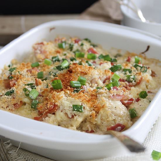 Cauliflower Bacon Gratin