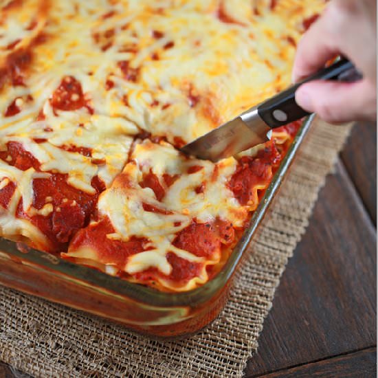 Lasagna with Meat Sauce