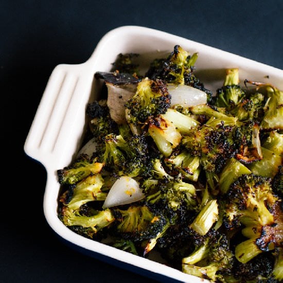 Miso Roasted Garlic Broccoli