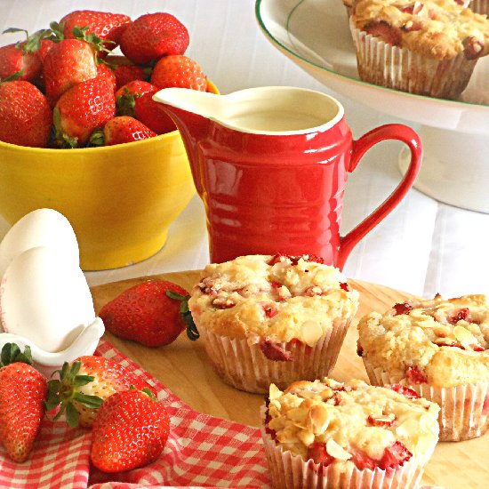 Strawberry Cheese Muffins