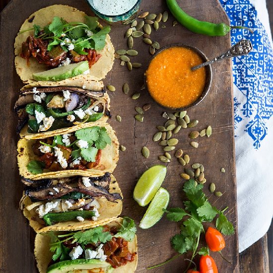 Cactus Paddle (Nopales) Tacos