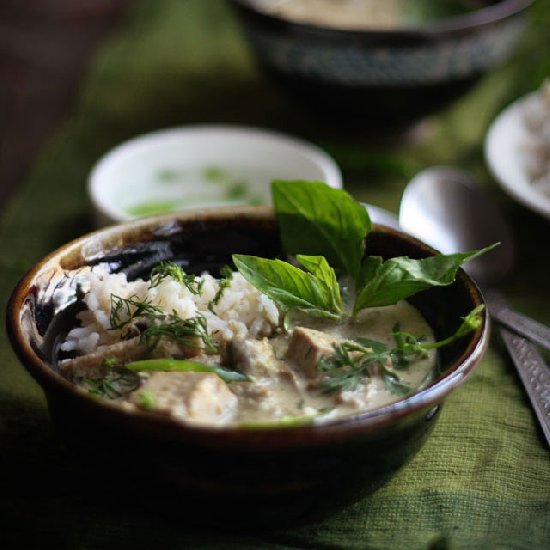 Tofu & Mushroom Thai Green Curry