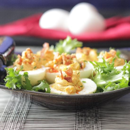 Deviled Eggs – Bacon-ized