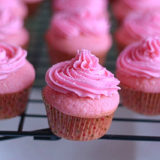 Pink Velvet Cupcakes