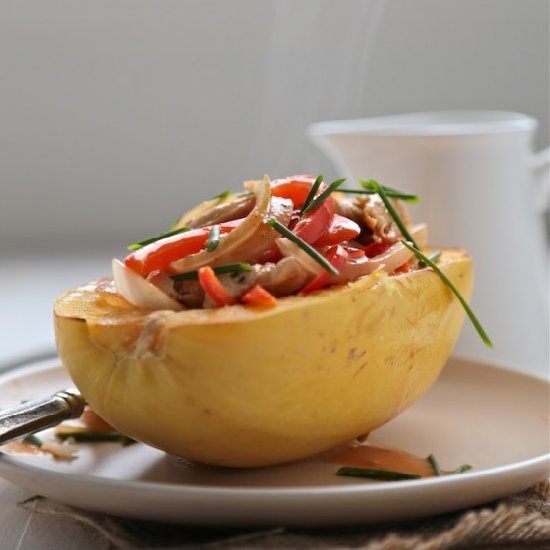 Red Curry Spaghetti Squash Bowl