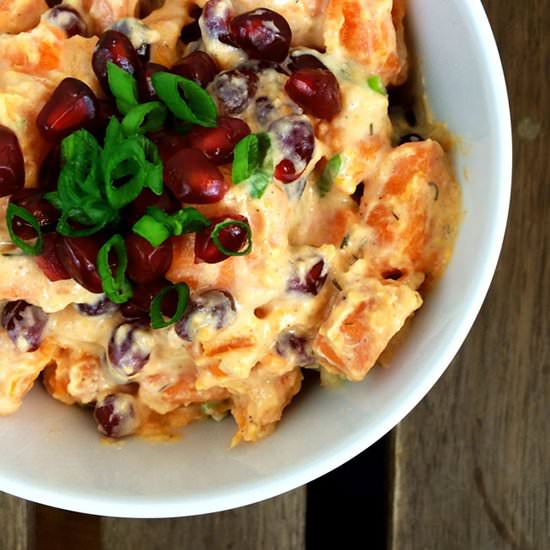 Pomegranate Sweet Potato Salad