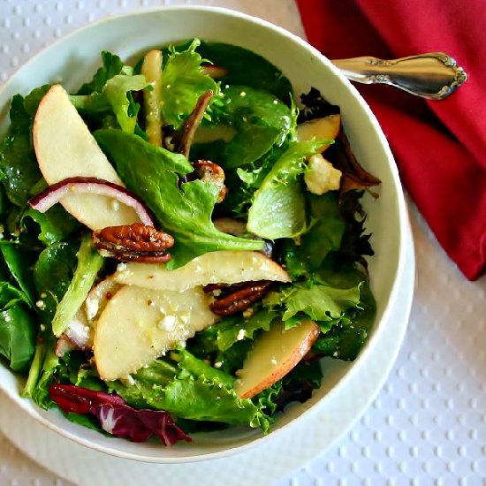 Winter Salad with Maple Cider Vinaigrette