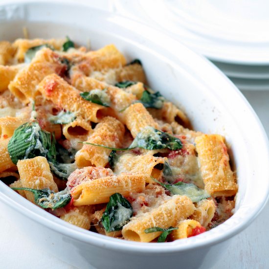 Spinach and Tomato Pasta