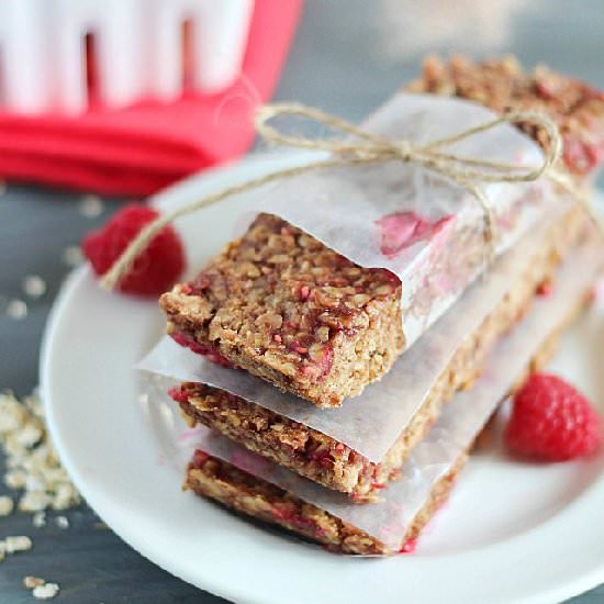 Raspberry Chocolate Protein Bars