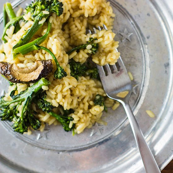 Broccolini and Porcini Risotto