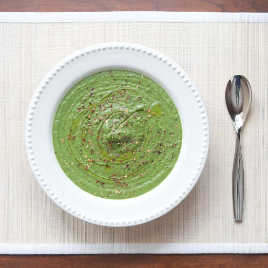 Cauliflower Greens Soup