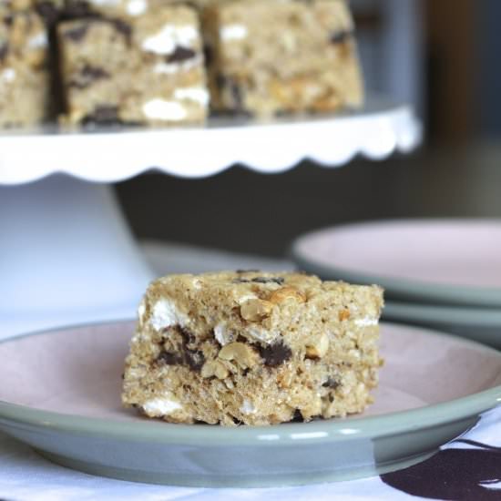 Rocky Road Crispy Bars