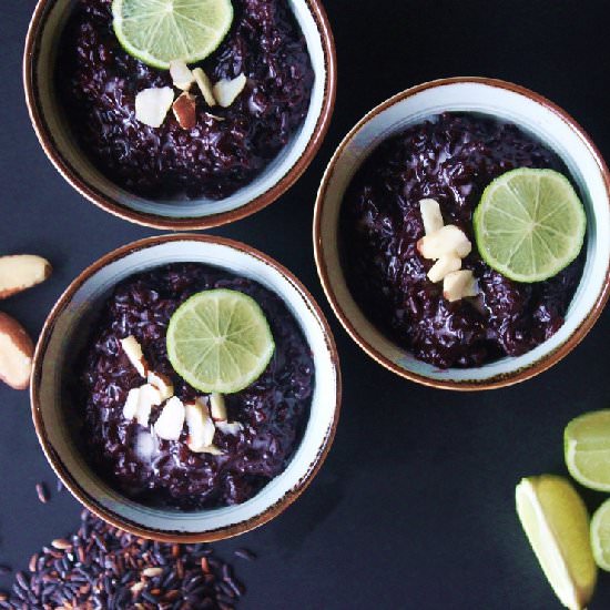 Vegan Black Rice Pudding