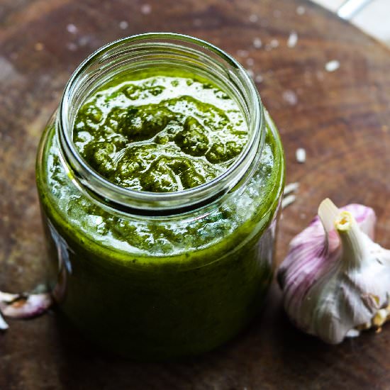 Tarragon and basil Lemon pesto