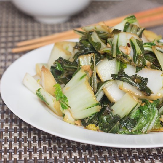 Bok Choy with Ginger & Garlic