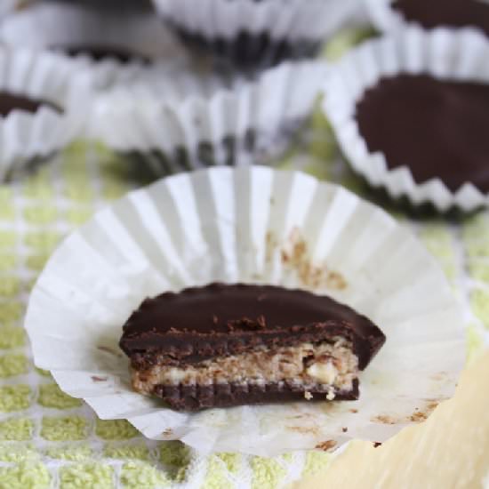 Dark Chocolate Almond Butter Cups