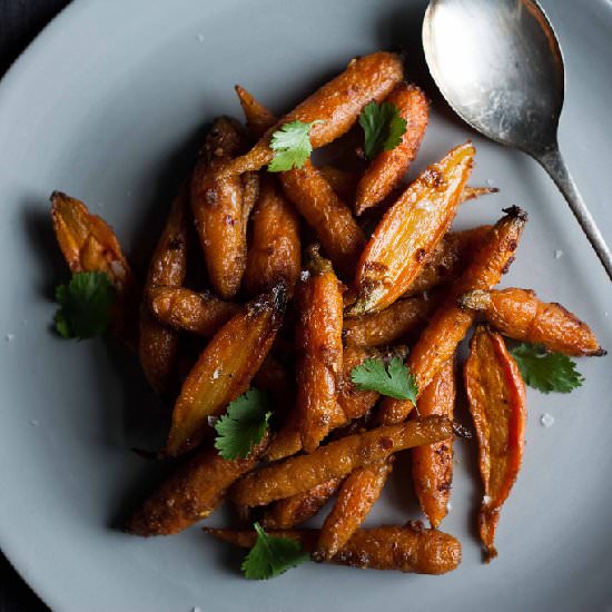 Steam-Roasted Carrots with Cumin