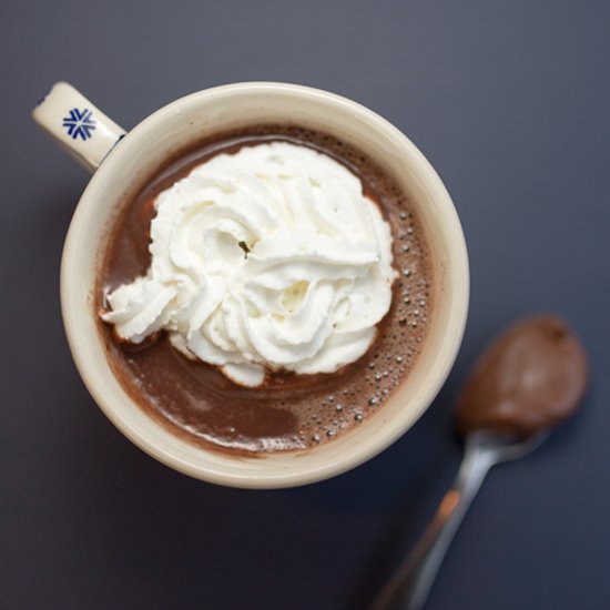 Spiked Hazelnut Hot Chocolate