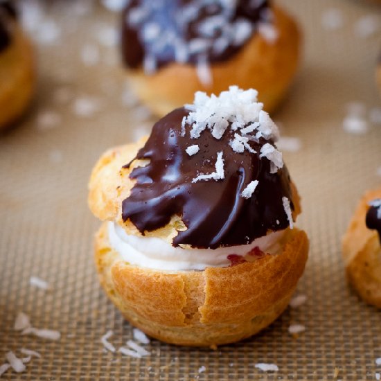 Lamington Choux Puffs