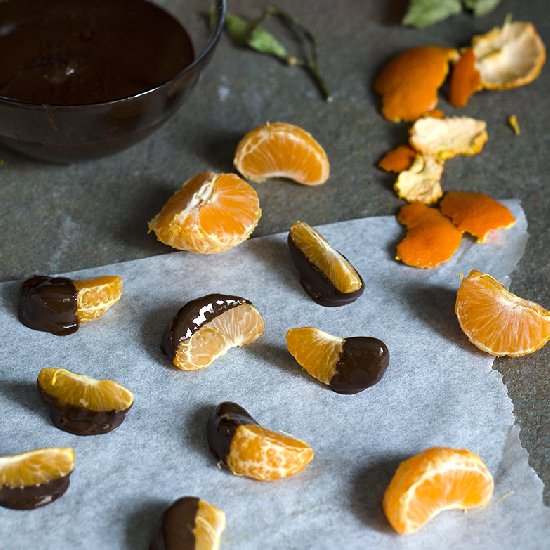 Clementines Dipped in Chocolate