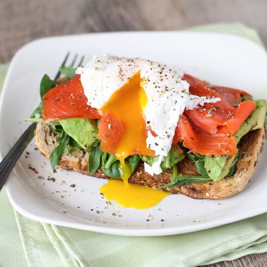 Smoked Salmon Egg Sandwich