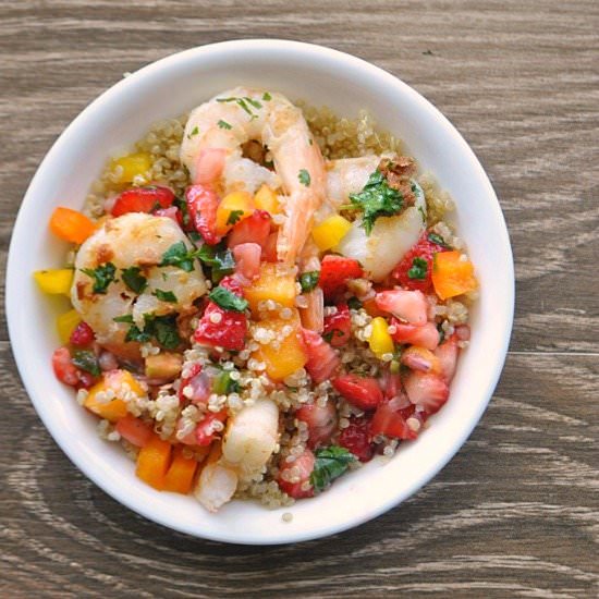 Shrimp Bowl with Honey Lime