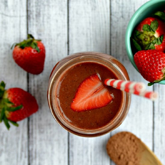 Chocolate + Strawberry Smoothie