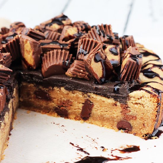 Reeses Peanut Butter Cookie Cake