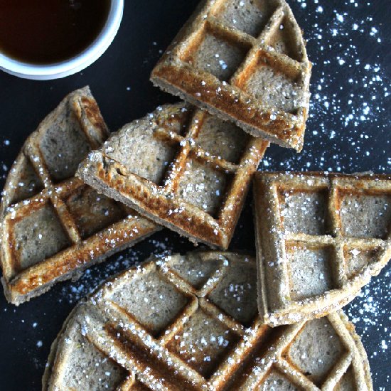 Lemon Buckwheat Waffles