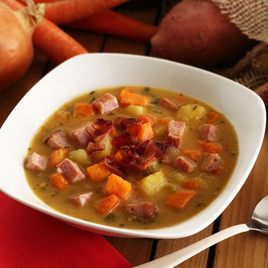 Ham & Sweet Potato Soup