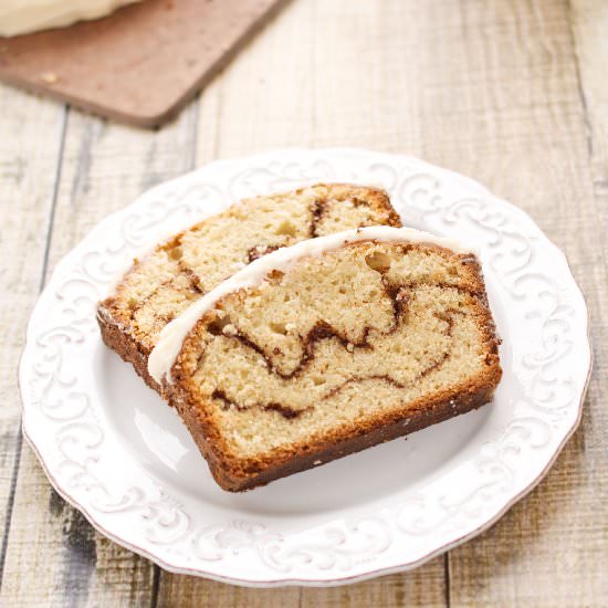 Cinnamon Roll Pound Cake