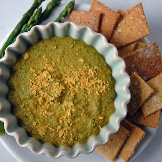 Cheesy Asparagus and Spinach Dip