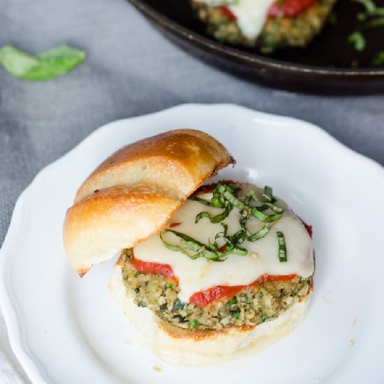 Eggplant Parmesan Burgers