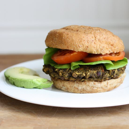 The Stuffed Veggie Bean Burger