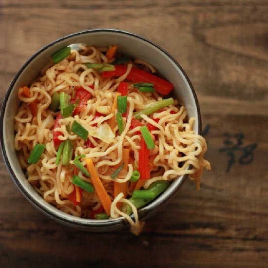 Stir Fried Veg Noodles with Hoisin