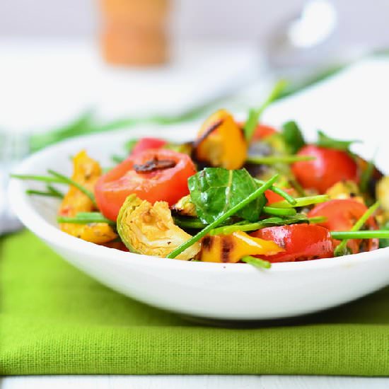 Roasted Brussels Sprout Salad