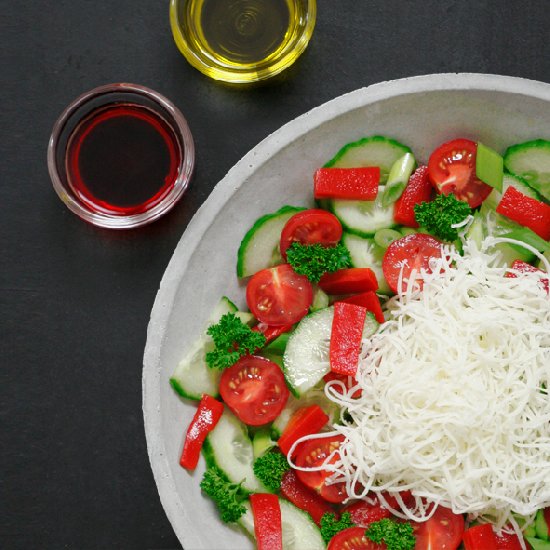 Bulgarian Shopska Salad