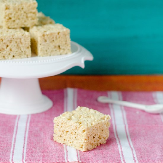 Salted Brown Butter Krispies Treats